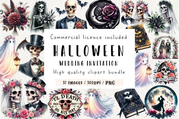 Download Halloween Wedding Invitation Clipart - Invitation clipart Collection