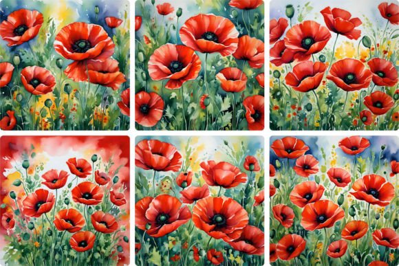 Download Stunning Red Poppies Field - Field Collection