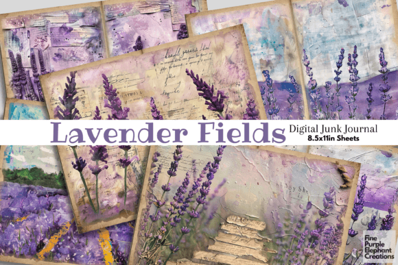 Download Lavender Floral Plant Field Junk Journal - Field Collection